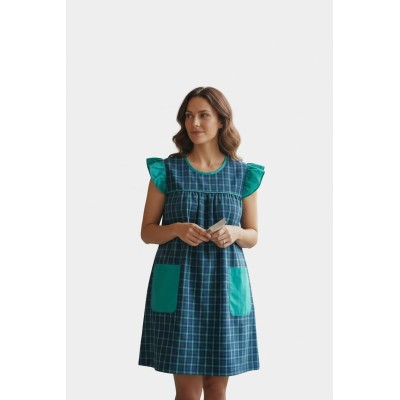 Bata Xadrez Azul e Verde