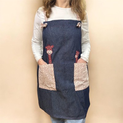 Denim Estola "Giraffes"
